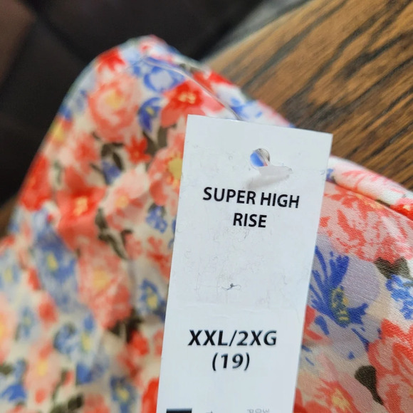 NOBO A-line Super High Rise Pink Floral Skirt Size Junior's XXL 19 NEW with Tag - Picture 8 of 8